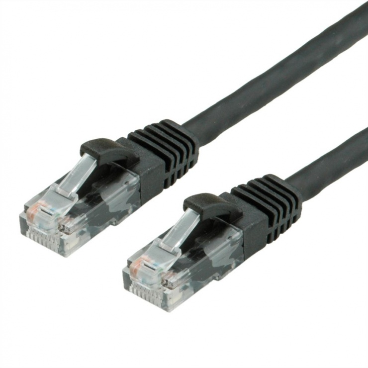 Imagine Cablu de retea RJ45 cat. 6A UTP 1m Negru, Value 21.99.1461